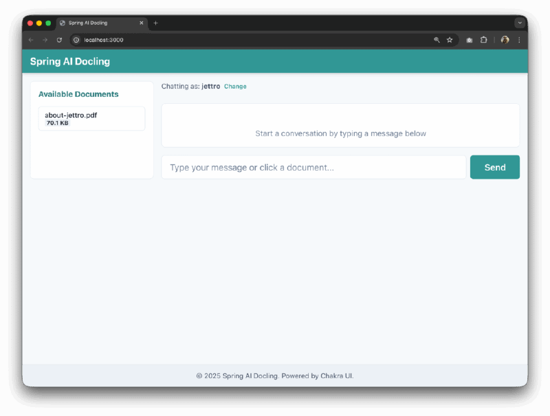 Here it begins, note that I am logged in as Jettro. This is important for the memory.